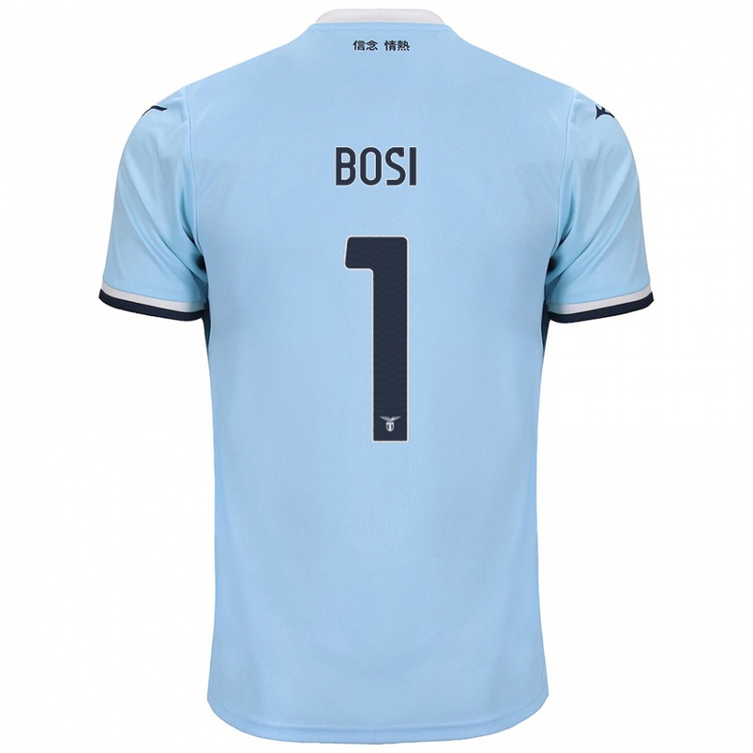 Mænd Gioele Bosi #1 Blå Hjemmebane Spillertrøjer 2024/25 Trøje T-Shirt