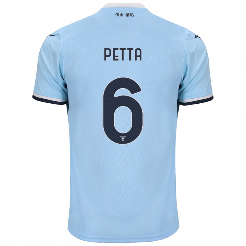 Mænd Andrea Petta #6 Blå Hjemmebane Spillertrøjer 2024/25 Trøje T-Shirt