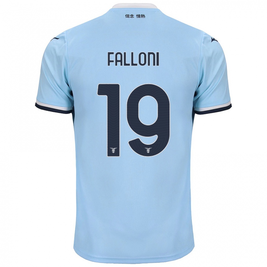 Mænd Ludovica Falloni #19 Blå Hjemmebane Spillertrøjer 2024/25 Trøje T-Shirt