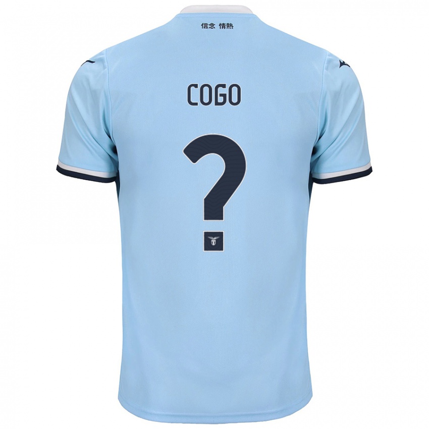 Mænd Giovanni Cogo #0 Blå Hjemmebane Spillertrøjer 2024/25 Trøje T-Shirt