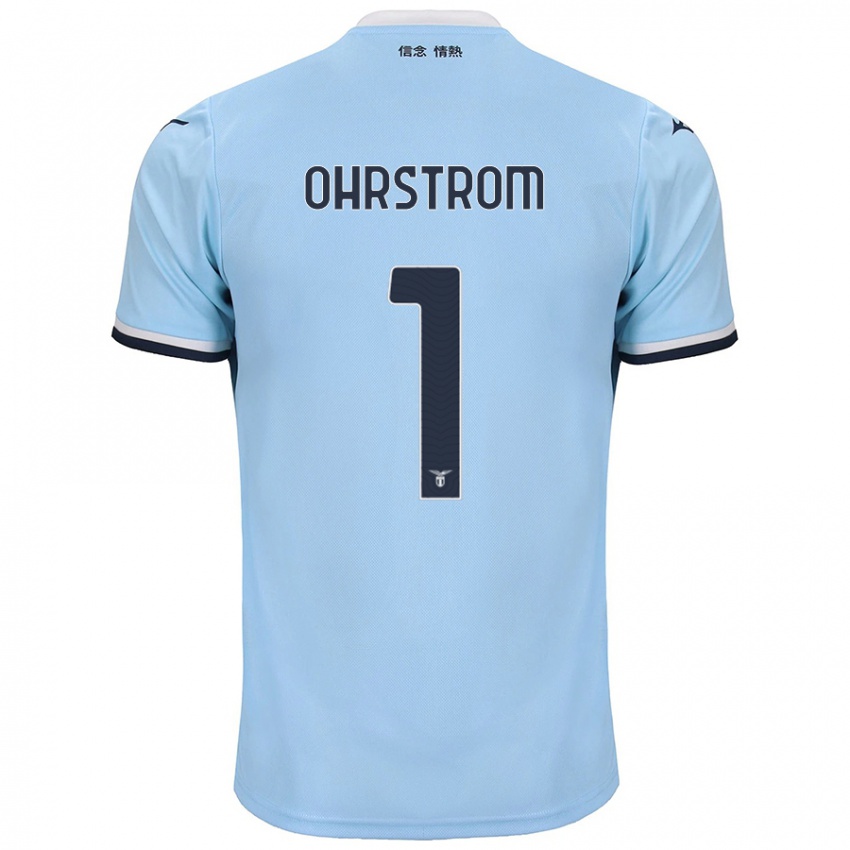 Mænd Stephanie Ohrstrom #1 Blå Hjemmebane Spillertrøjer 2024/25 Trøje T-Shirt