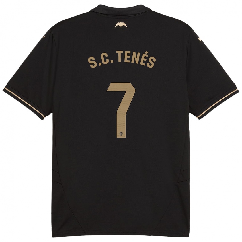 Mænd Sergi Canós #7 Sort Udebane Spillertrøjer 2024/25 Trøje T-Shirt