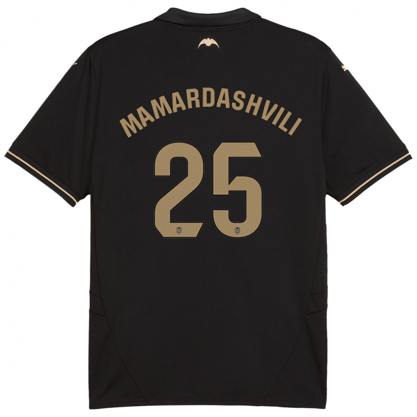 Mænd Giorgi Mamardashvili #25 Sort Udebane Spillertrøjer 2024/25 Trøje T-Shirt