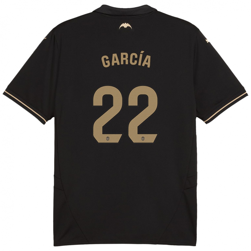 Mænd Azael García #22 Sort Udebane Spillertrøjer 2024/25 Trøje T-Shirt