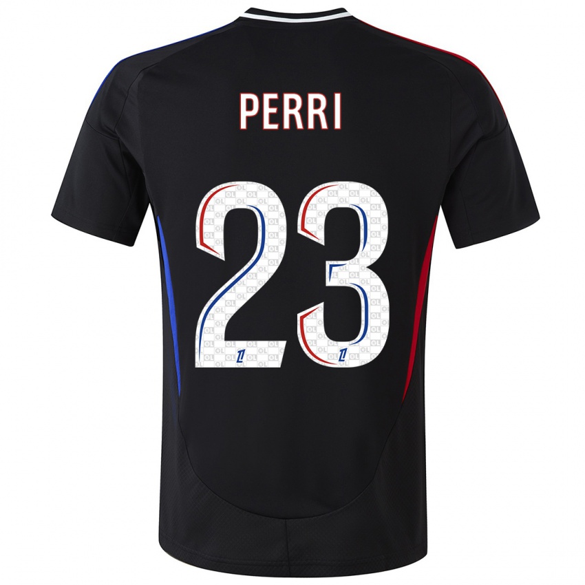 Mænd Lucas Perri #23 Sort Udebane Spillertrøjer 2024/25 Trøje T-Shirt