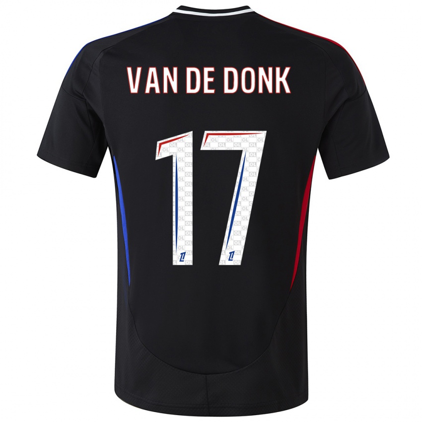 Mænd Danielle Van De Donk #17 Sort Udebane Spillertrøjer 2024/25 Trøje T-Shirt