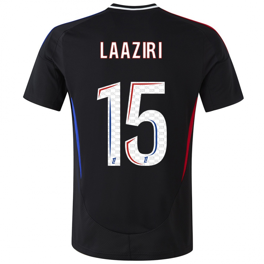 Mænd Achraf Laaziri #15 Sort Udebane Spillertrøjer 2024/25 Trøje T-Shirt