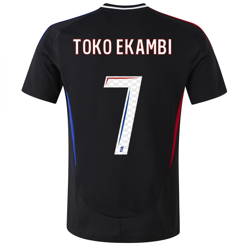 Mænd Karl Toko Ekambi #7 Sort Udebane Spillertrøjer 2024/25 Trøje T-Shirt