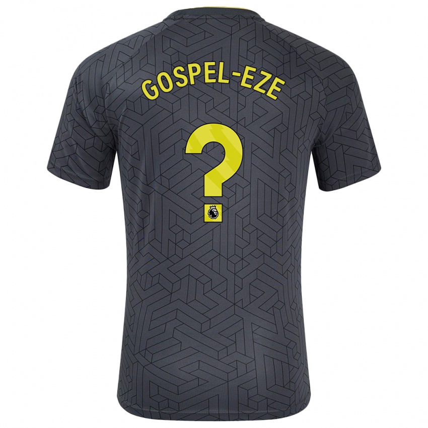 Mænd Goodness Gospel-Eze #0 Sort Gul Udebane Spillertrøjer 2024/25 Trøje T-Shirt