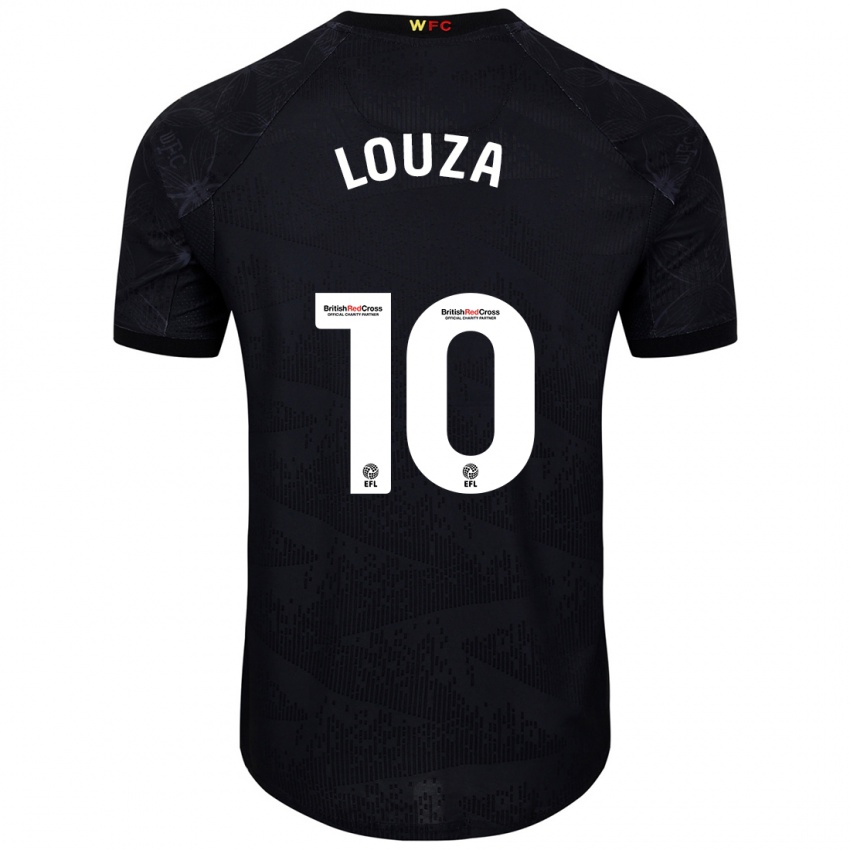 Mænd Imrân Louza #10 Sort Hvid Udebane Spillertrøjer 2024/25 Trøje T-Shirt