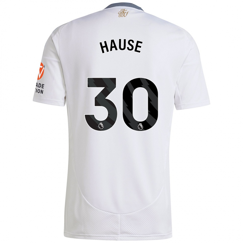 Mænd Kortney Hause #30 Hvid Udebane Spillertrøjer 2024/25 Trøje T-Shirt