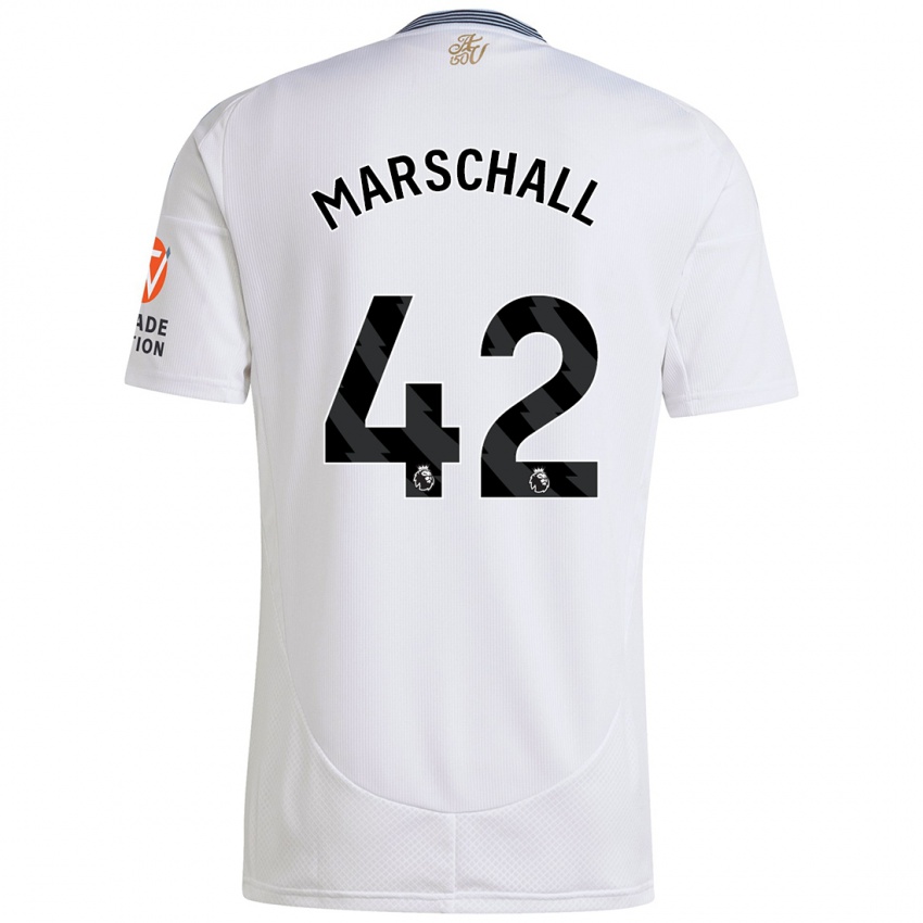 Mænd Filip Marschall #42 Hvid Udebane Spillertrøjer 2024/25 Trøje T-Shirt