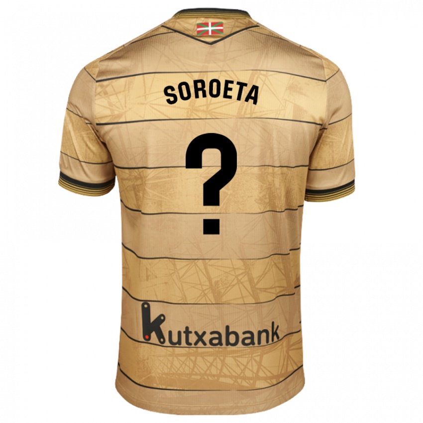 Mænd Javier Soroeta #0 Brun Udebane Spillertrøjer 2024/25 Trøje T-Shirt