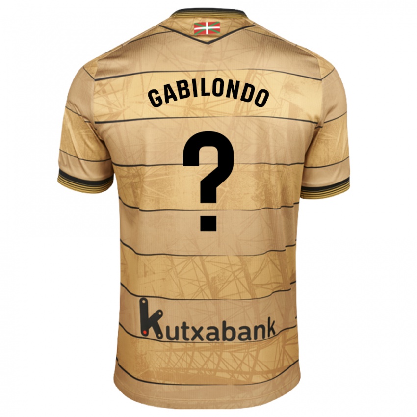 Mænd Iker Gabilondo #0 Brun Udebane Spillertrøjer 2024/25 Trøje T-Shirt