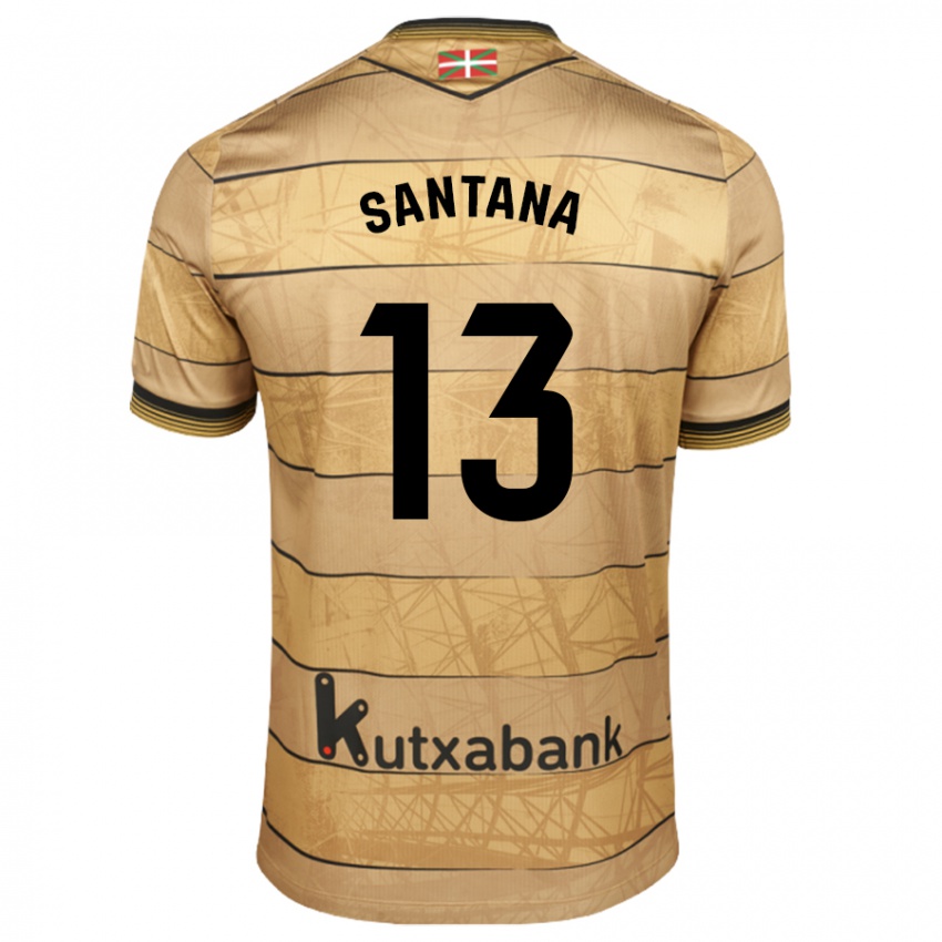 Mænd Olatz Santana #13 Brun Udebane Spillertrøjer 2024/25 Trøje T-Shirt