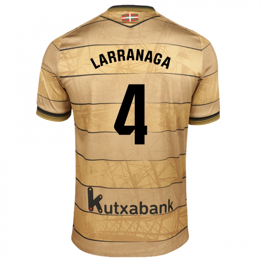 Mænd Aitor Larrañaga #4 Brun Udebane Spillertrøjer 2024/25 Trøje T-Shirt