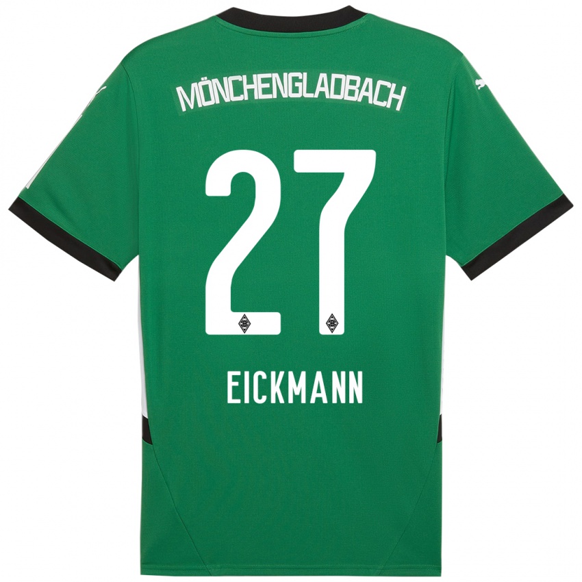 Mænd Mia Eickmann #27 Grøn Hvid Udebane Spillertrøjer 2024/25 Trøje T-Shirt