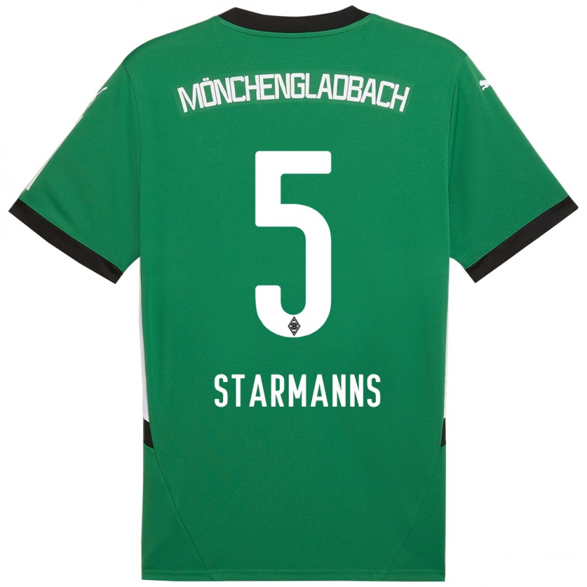 Mænd Sandra Starmanns #5 Grøn Hvid Udebane Spillertrøjer 2024/25 Trøje T-Shirt