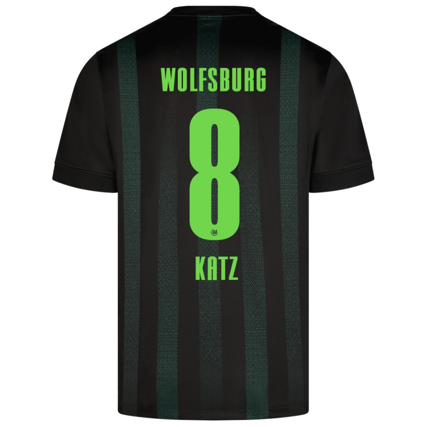 Mænd Bruno Katz #8 Mørkegrøn Udebane Spillertrøjer 2024/25 Trøje T-Shirt