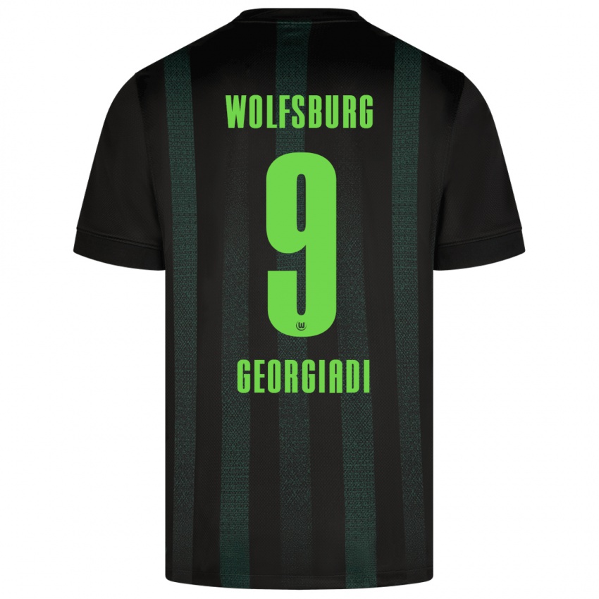 Mænd Alexander Georgiadi #9 Mørkegrøn Udebane Spillertrøjer 2024/25 Trøje T-Shirt