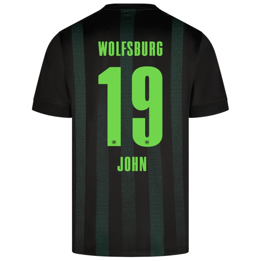 Mænd Michael John #19 Mørkegrøn Udebane Spillertrøjer 2024/25 Trøje T-Shirt