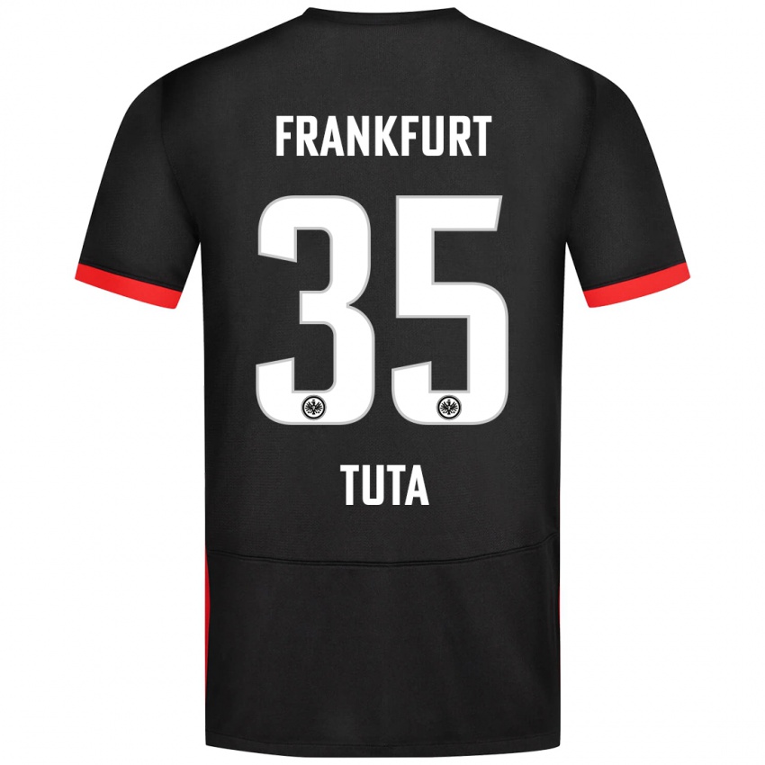 Mænd Tuta #35 Sort Udebane Spillertrøjer 2024/25 Trøje T-Shirt