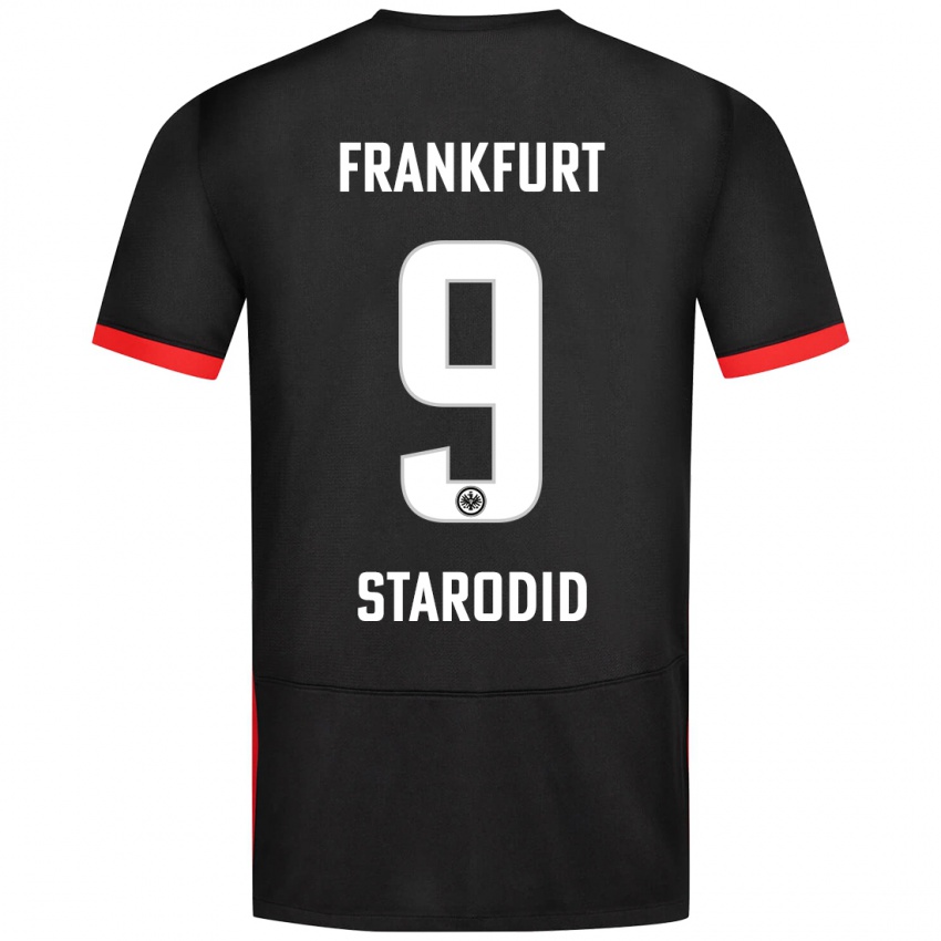 Mænd Daniel Starodid #9 Sort Udebane Spillertrøjer 2024/25 Trøje T-Shirt