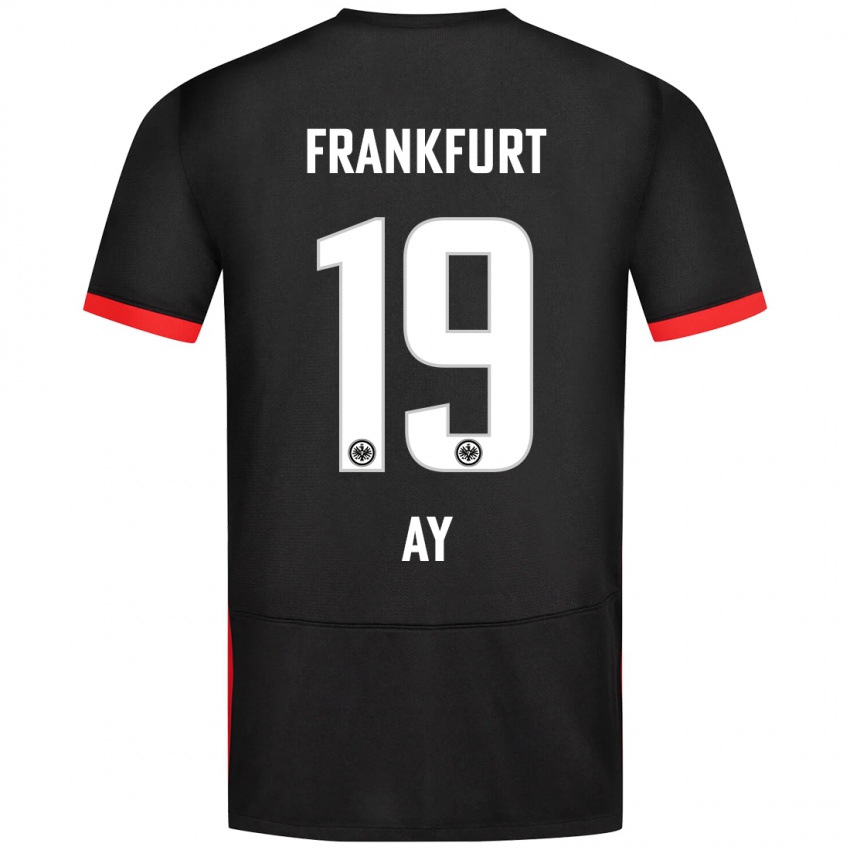 Mænd Ugur Ay #19 Sort Udebane Spillertrøjer 2024/25 Trøje T-Shirt