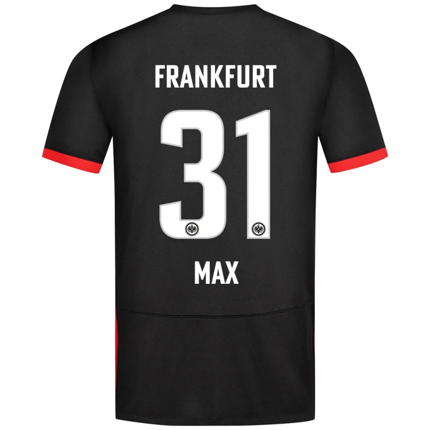 Mænd Philipp Max #31 Sort Udebane Spillertrøjer 2024/25 Trøje T-Shirt