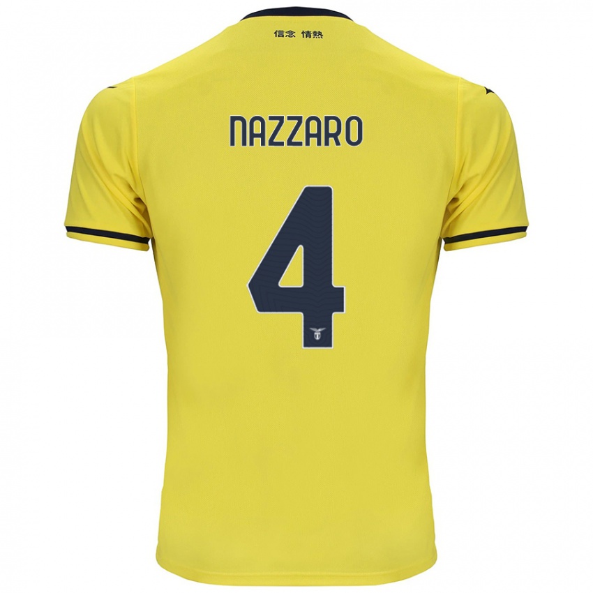 Mænd Marco Nazzaro #4 Gul Udebane Spillertrøjer 2024/25 Trøje T-Shirt