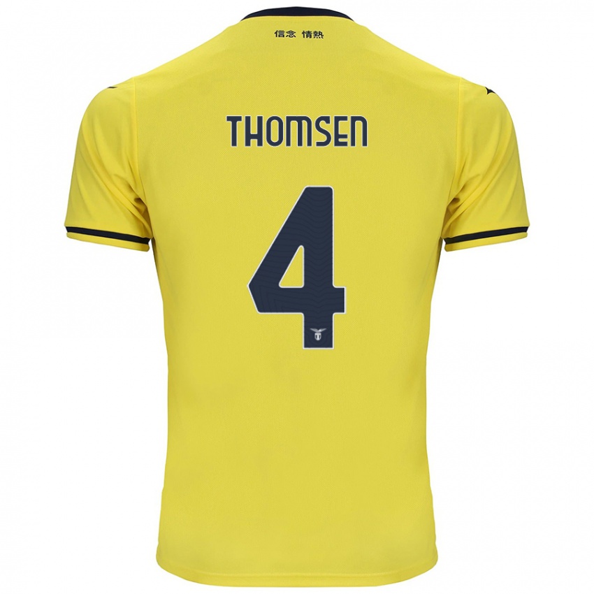 Mænd Maria Møller Thomsen #4 Gul Udebane Spillertrøjer 2024/25 Trøje T-Shirt