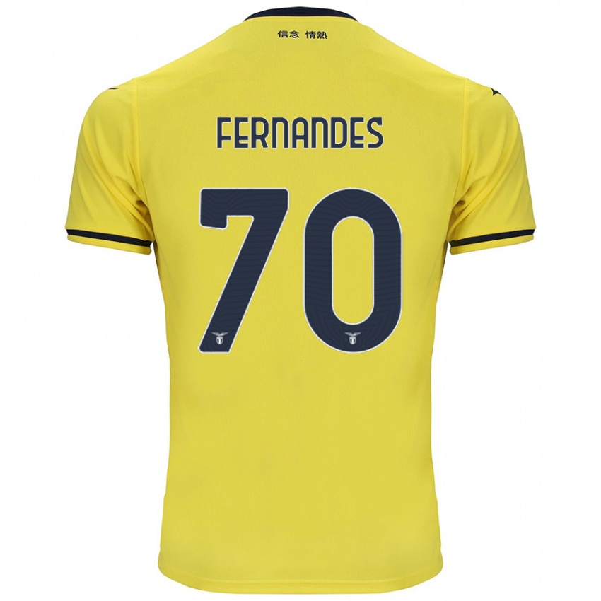 Mænd Saná Fernandes #70 Gul Udebane Spillertrøjer 2024/25 Trøje T-Shirt