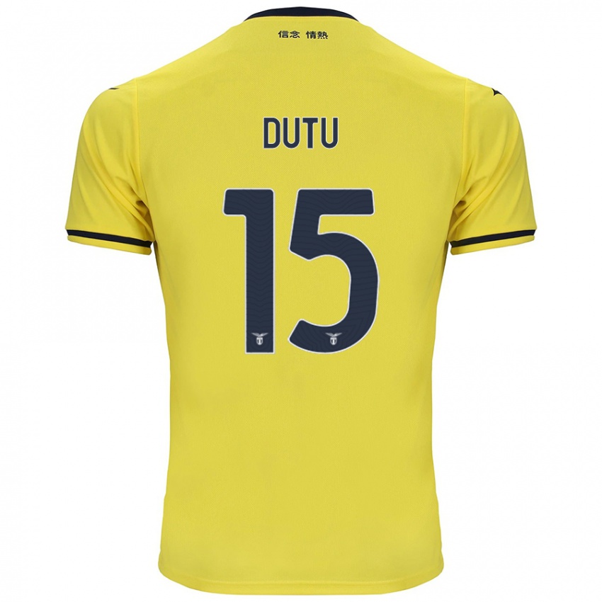 Mænd Matteo Dutu #15 Gul Udebane Spillertrøjer 2024/25 Trøje T-Shirt