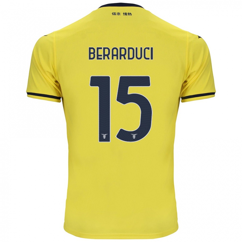 Mænd Martina Berarduci #15 Gul Udebane Spillertrøjer 2024/25 Trøje T-Shirt