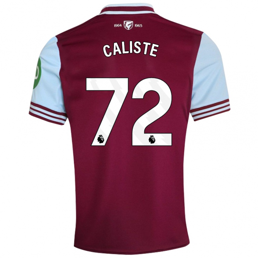 Kvinder Gabriel Caliste #72 Mørkerød Hjemmebane Spillertrøjer 2024/25 Trøje T-Shirt