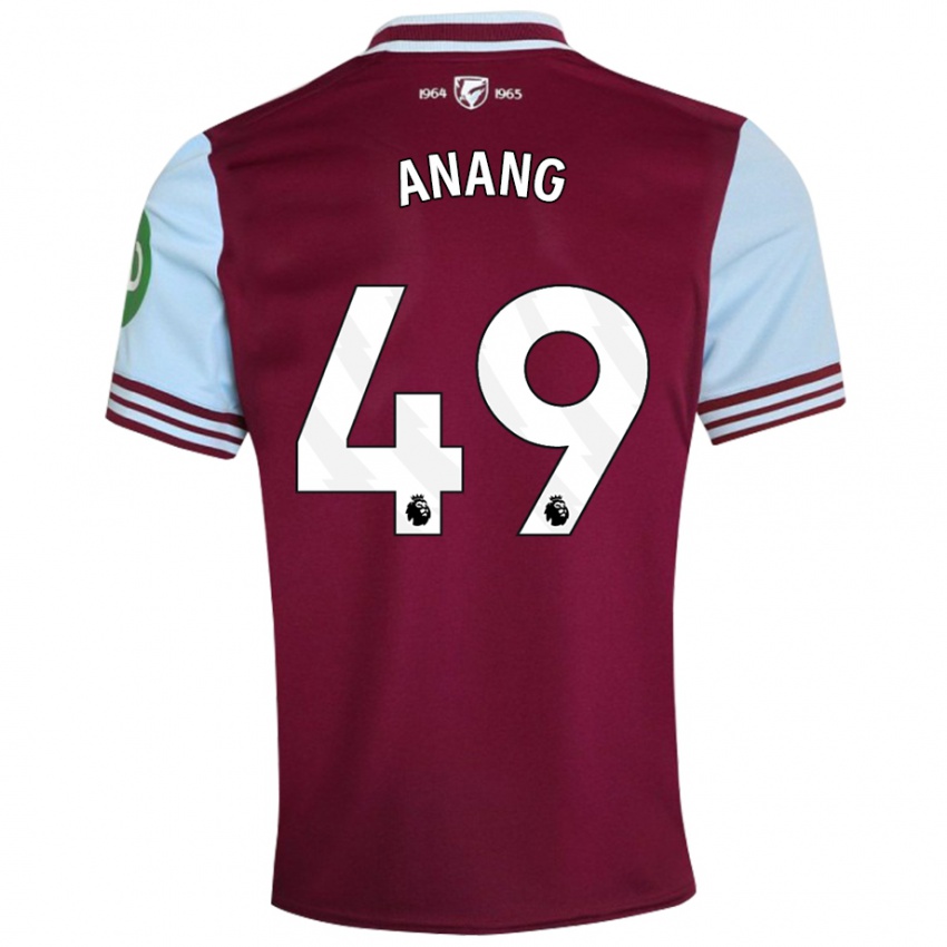 Kvinder Joseph Anang #49 Mørkerød Hjemmebane Spillertrøjer 2024/25 Trøje T-Shirt