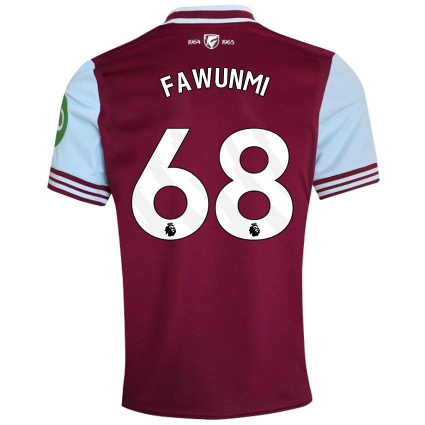 Kvinder Favour Fawunmi #68 Mørkerød Hjemmebane Spillertrøjer 2024/25 Trøje T-Shirt