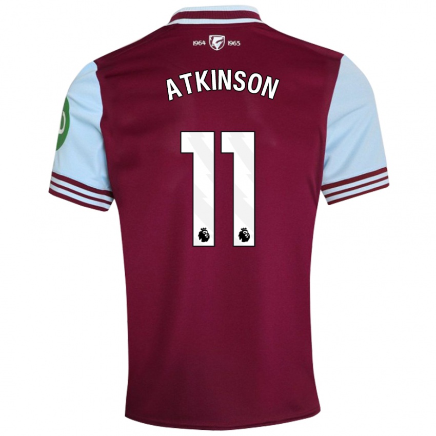 Kvinder Izzy Atkinson #11 Mørkerød Hjemmebane Spillertrøjer 2024/25 Trøje T-Shirt