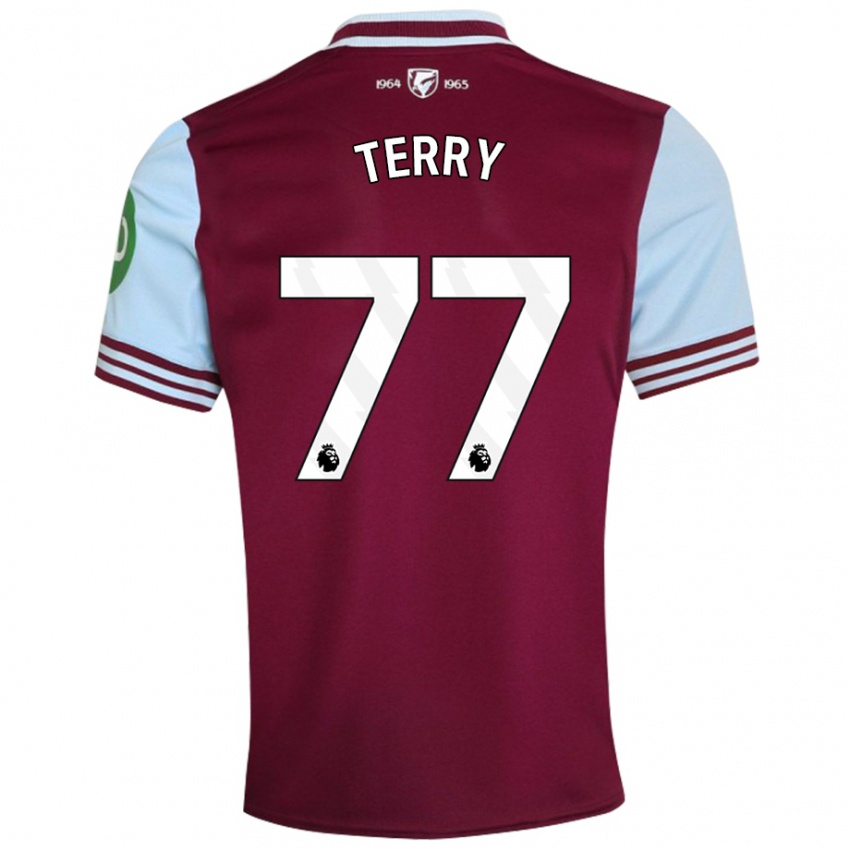 Kvinder Mason Terry #77 Mørkerød Hjemmebane Spillertrøjer 2024/25 Trøje T-Shirt