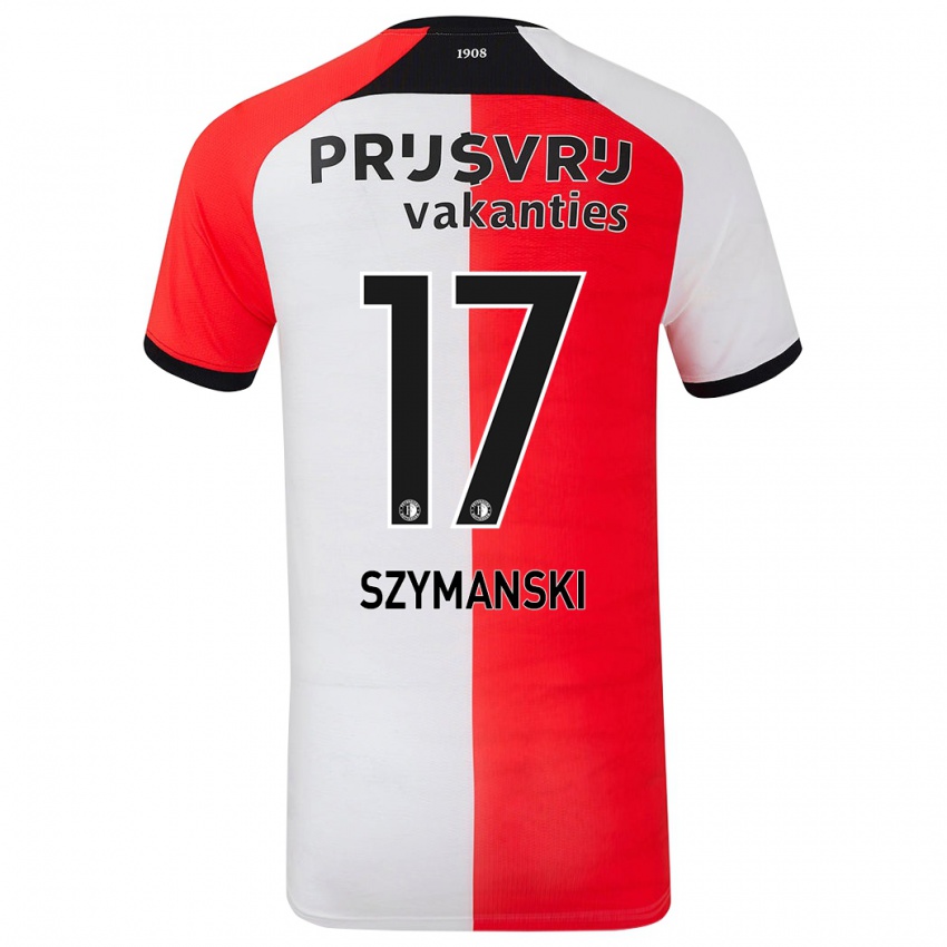 Kvinder Sebastian Szymanski #17 Rød Hvid Hjemmebane Spillertrøjer 2024/25 Trøje T-Shirt