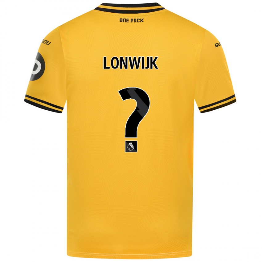 Kvinder Nigel Lonwijk #0 Gul Hjemmebane Spillertrøjer 2024/25 Trøje T-Shirt