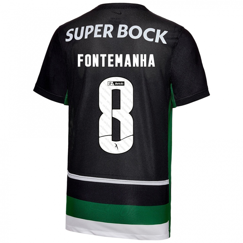 Kvinder Rita Fontemanha #8 Sort Hvid Grøn Hjemmebane Spillertrøjer 2024/25 Trøje T-Shirt