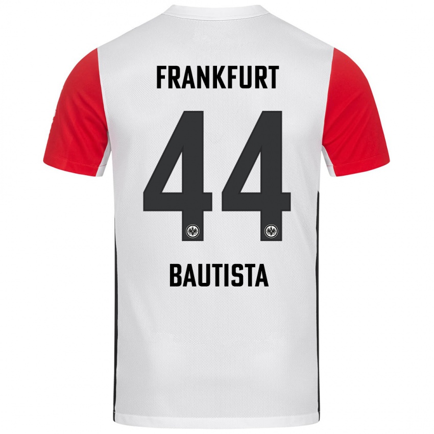 Kvinder Davis Bautista #44 Hvid Rød Hjemmebane Spillertrøjer 2024/25 Trøje T-Shirt