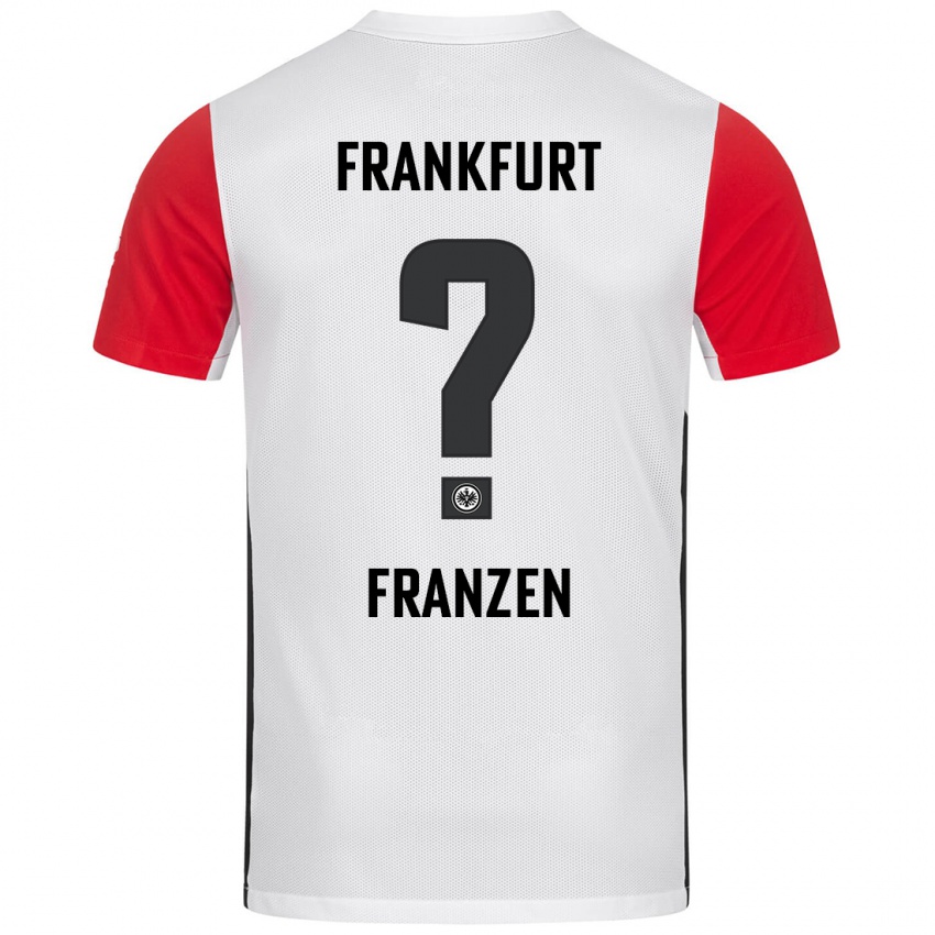 Kvinder Marlon Franzen #0 Hvid Rød Hjemmebane Spillertrøjer 2024/25 Trøje T-Shirt