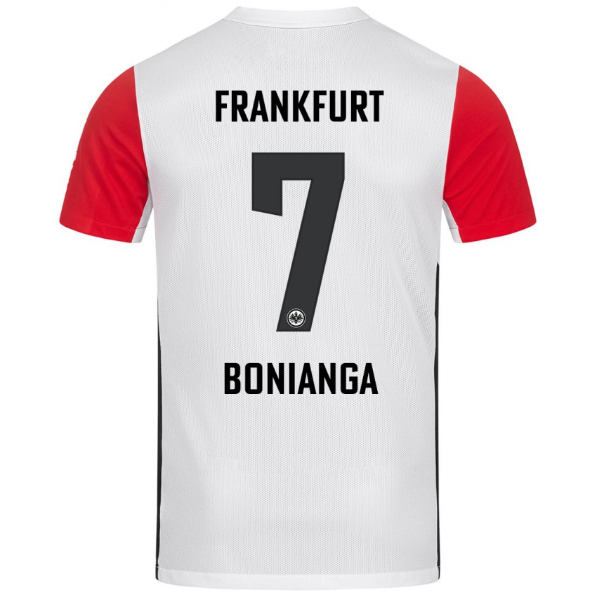 Kvinder Phinees Bonianga #7 Hvid Rød Hjemmebane Spillertrøjer 2024/25 Trøje T-Shirt