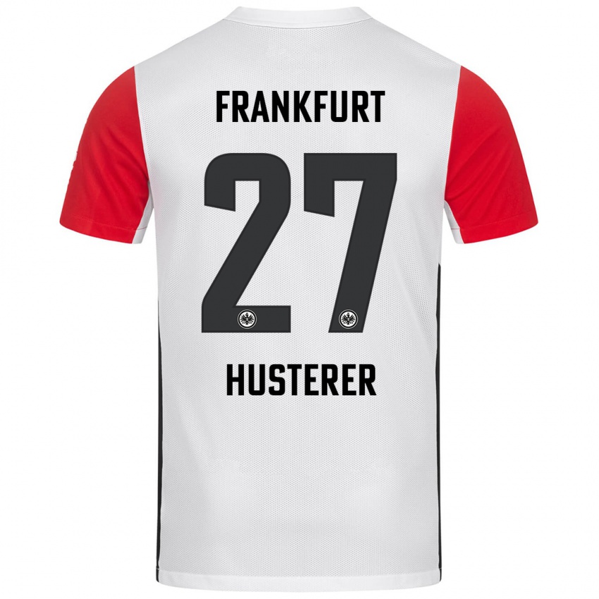 Kvinder Lean Husterer #27 Hvid Rød Hjemmebane Spillertrøjer 2024/25 Trøje T-Shirt