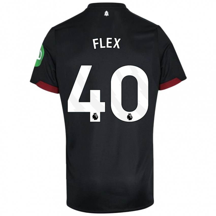 Kvinder Armstrong Oko Flex #40 Sort Hvid Udebane Spillertrøjer 2024/25 Trøje T-Shirt