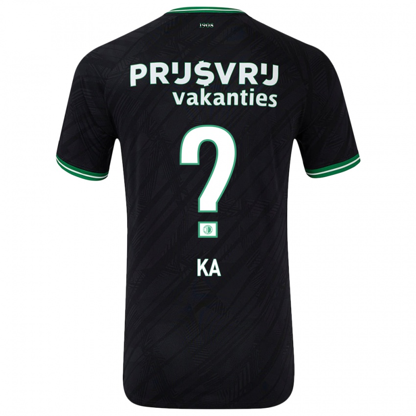 Kvinder Ismail Ka #0 Sort Grøn Udebane Spillertrøjer 2024/25 Trøje T-Shirt