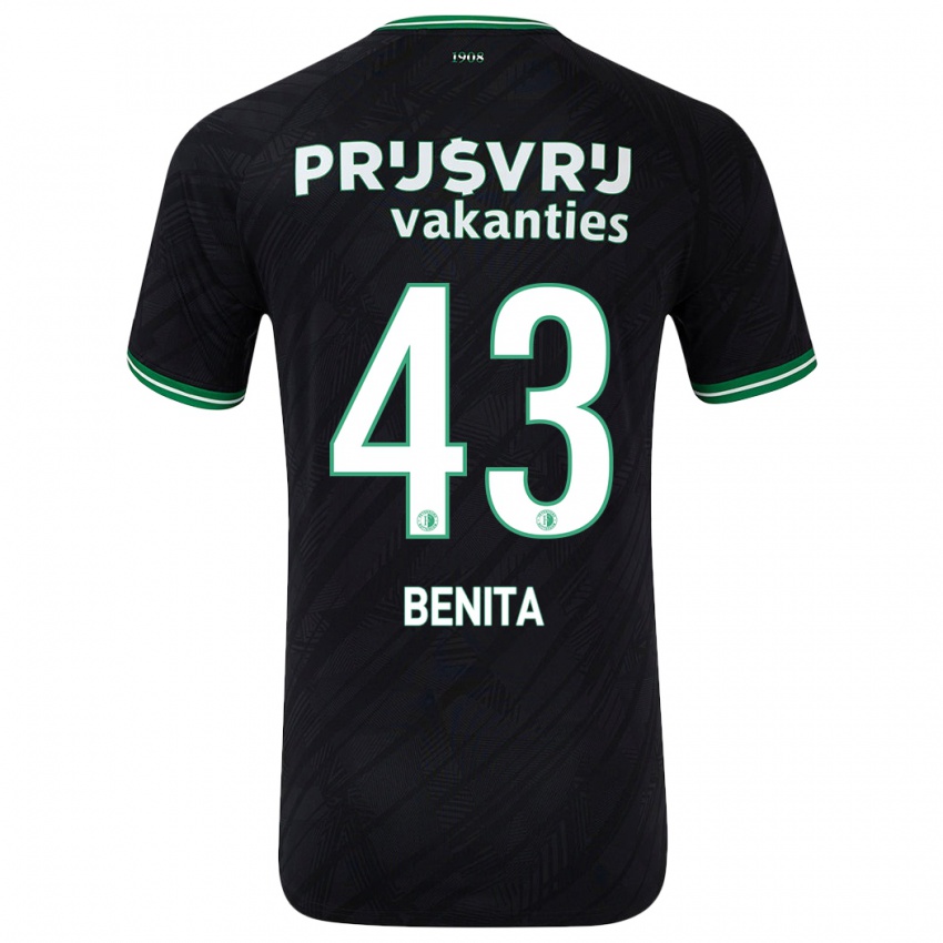 Kvinder Mimeirhel Benita #43 Sort Grøn Udebane Spillertrøjer 2024/25 Trøje T-Shirt