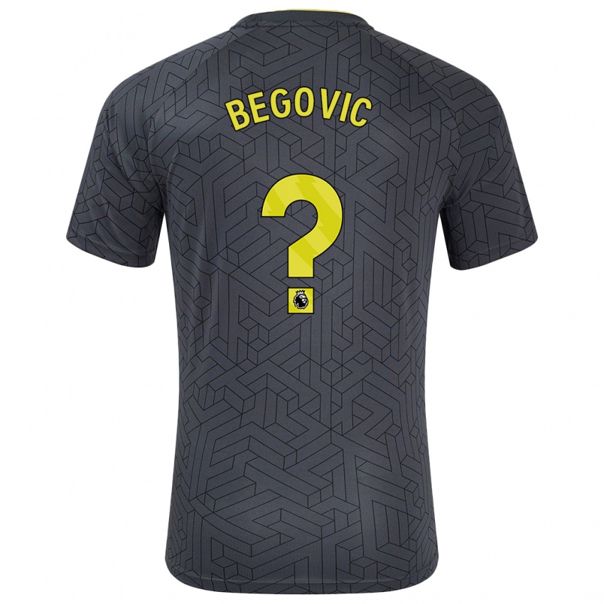 Kvinder Asmir Begovic #0 Sort Gul Udebane Spillertrøjer 2024/25 Trøje T-Shirt